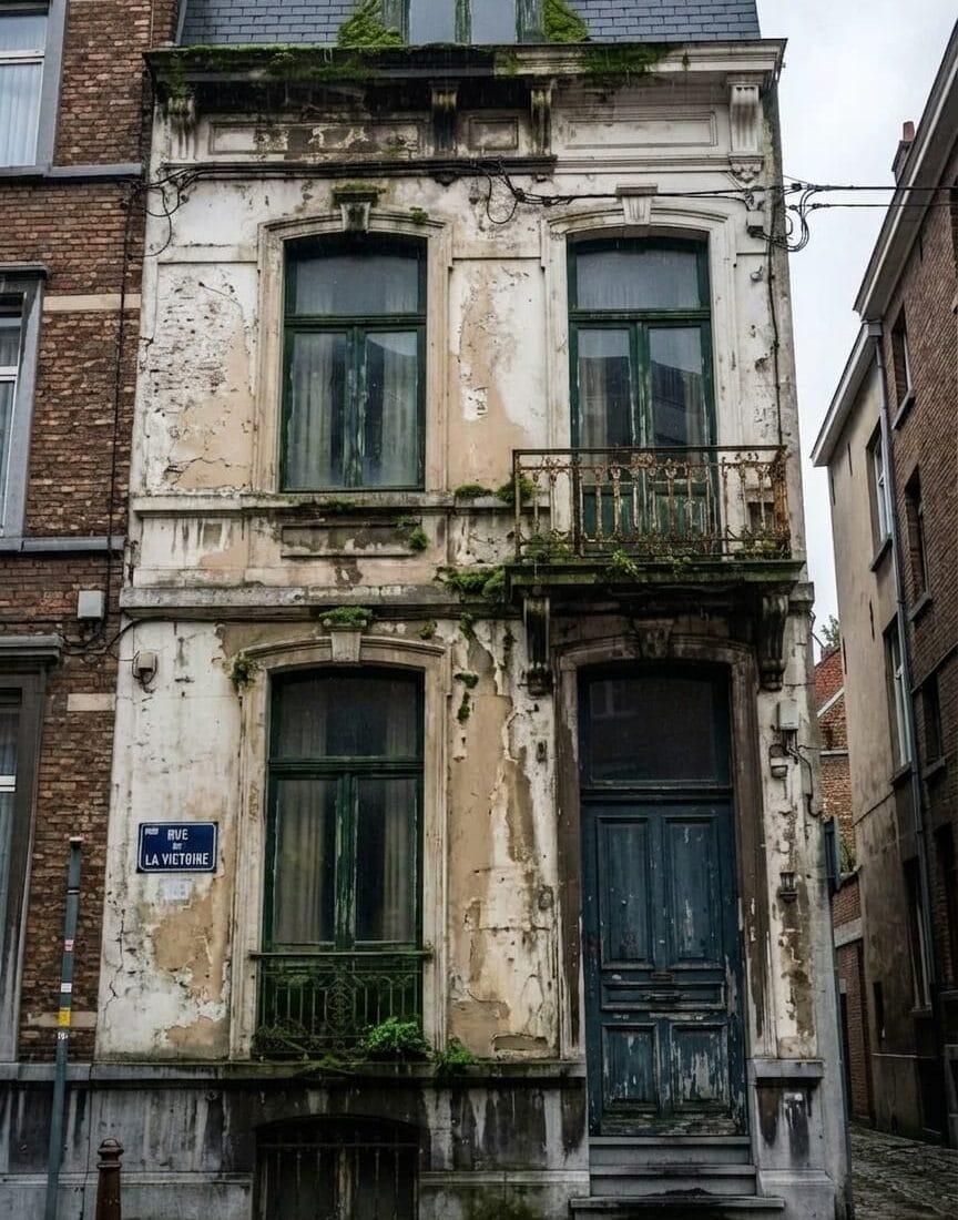 Démoussage de façade en briques à Bruxelles